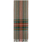 Gucci Multicolor Check Wool Scarf