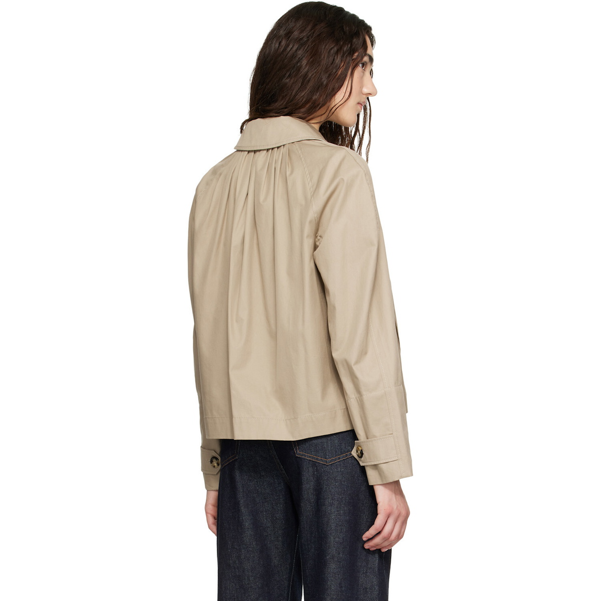 Burberry Beige Tropical Gabardine Jacket