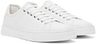 Ferragamo White Low Cut Sneakers