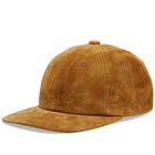 Beams Plus Men's 6 Panel Cap Suede Cap in Camel