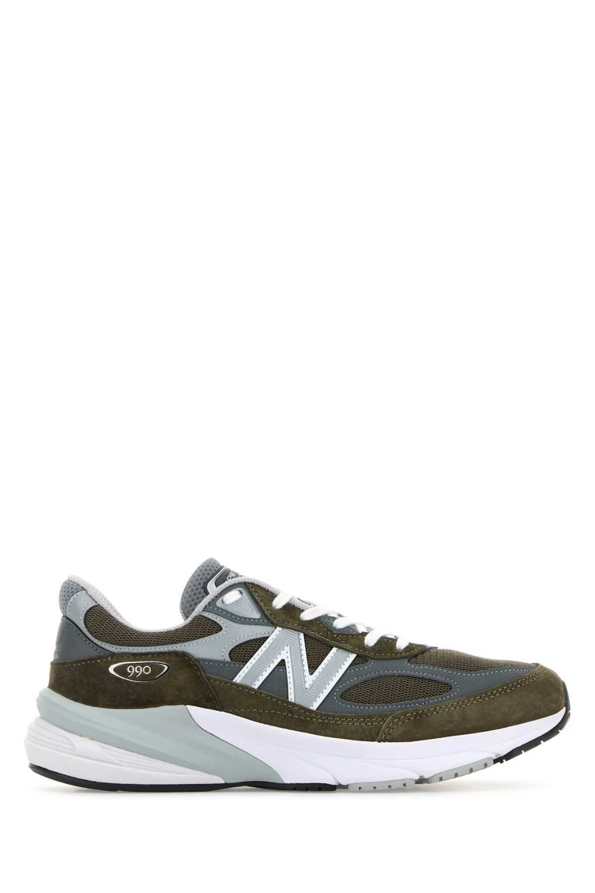 New Balance Multicolor Mesh And Suede 990v6 Sneakers