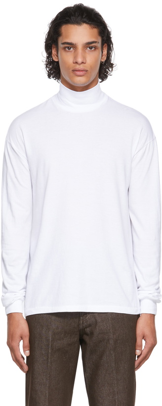 Photo: AURALEE White Hi Neck Turtleneck