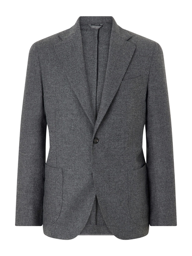 Photo: De Petrillo - Posillipo Wool and Cashmere-Blend Suit Jacket - Gray