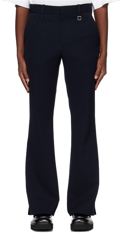 Photo: Wooyoungmi Navy Side Slit Trousers