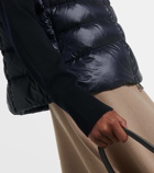Moncler Down-paneled wool cardigan