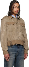 OUR LEGACY Khaki Battle Denim Jacket