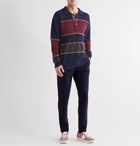 Etro - Striped Virgin Wool Rugby Shirt - Blue