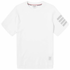 Thom Browne Men's 4-Bar Tonal T-Shirt in White