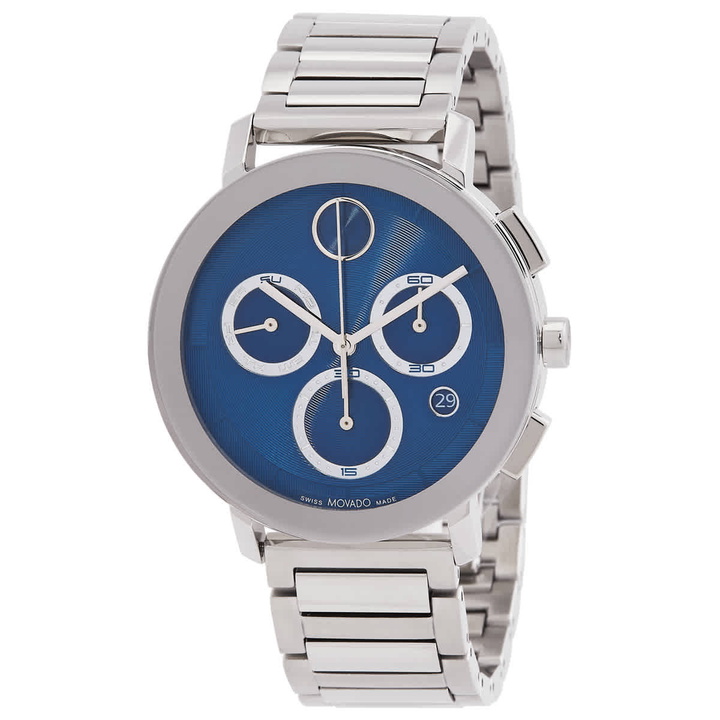 Photo: Movado BOLD Evolution 2.0 Chronograph Quartz Blue Dial Mens Watch 3601231