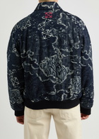 Off-white Jacquard Denim Bomber Jacket Multicoloured 1