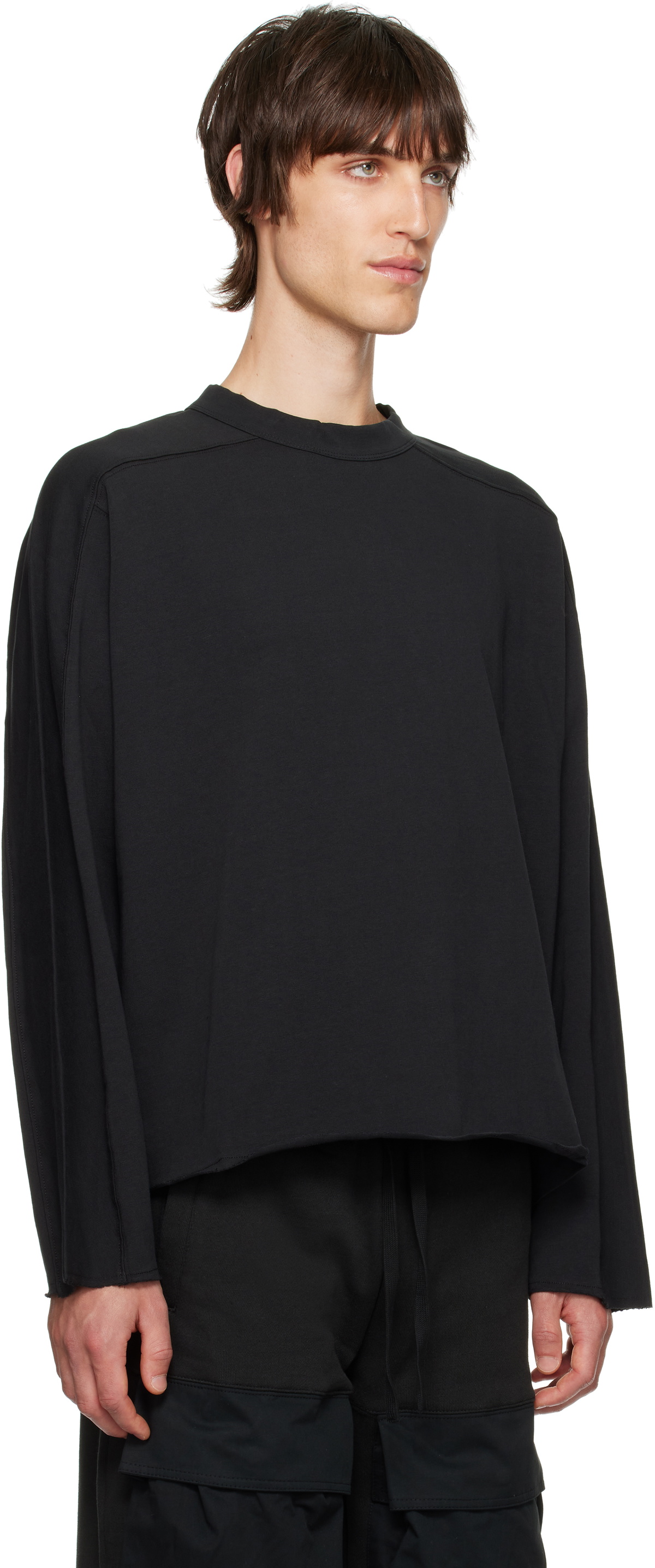 Entire Studios Men's' Heavy Long Sleeve T-Shirt in Black