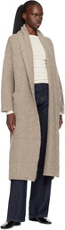 Lauren Manoogian Beige Long Shawl Cardigan