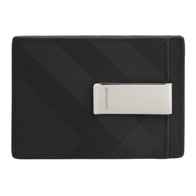 Photo: Burberry Black Money Clip Card Holder