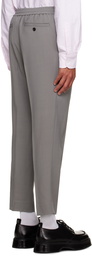 AMI Paris Gray Elasticized Trousers