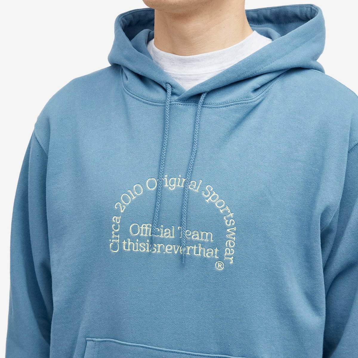 【THISISNEVERTHAT】TNT Team Hoodie Slate thisisneverthat Men's TNT Team Popover Hoodie in Slate