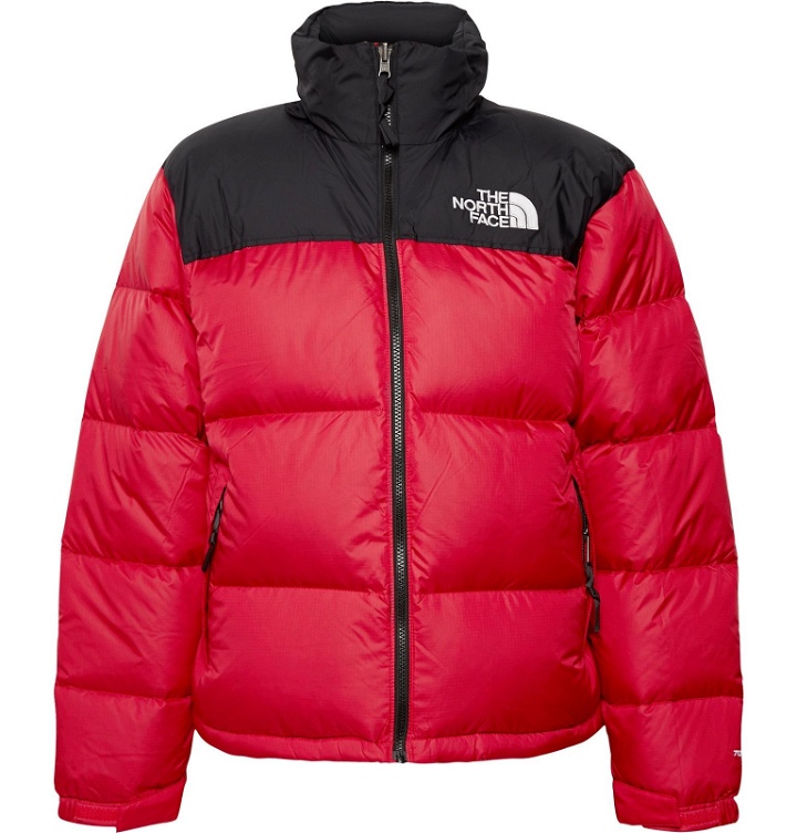 Photo: The North Face - 1996 Nuptse Colour-Block Quilted Nylon-Ripstop Down Jacket - Red