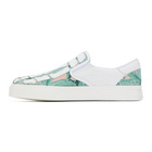 Amiri White Banana Leaf Skeleton Slip-On Sneakers