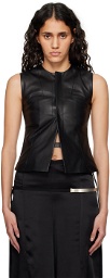 Ann Demeulemeester Black Yael Leather Vest