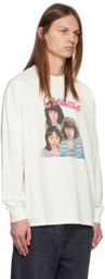 RICE NINE TEN Off-White Girls Pop Idol Long Sleeve T-Shirt
