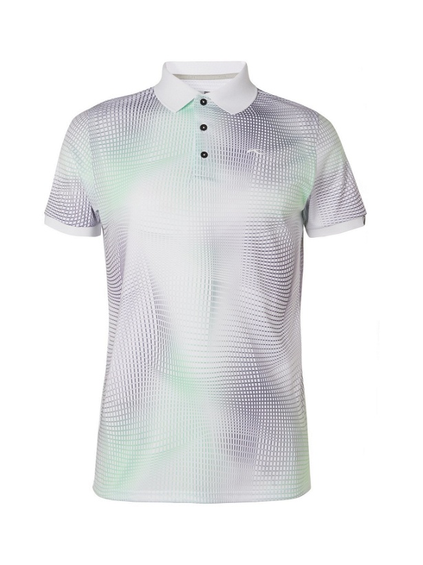 Photo: Kjus Golf - Printed Stretch-Jersey Golf Polo Shirt - White - 50
