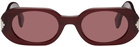 Marcelo Burlon County of Milan Burgundy Nire Sunglasses