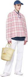 Jacquemus White & Red Le Chouchou 'La Chemise Criollo' Jacket