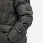 Rains Men's Alta Long Puffer Cargo Jacket in Black