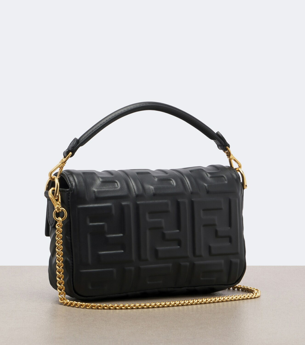 Fendi Baguette® Mini leather top-handle bag