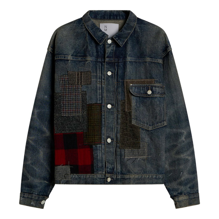 Photo: Junya Watanabe MAN Men's Custom Patchwork Denim Jacket in Indigo Mix