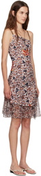 Juliet Johnstone Brown JJ Leopard Asymmetrical Ruched Midi Dress