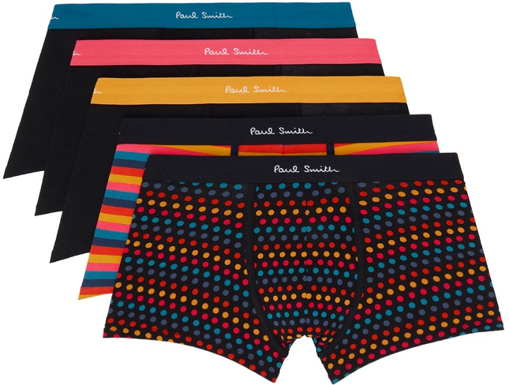 Photo: Paul Smith Five-Pack Multicolor Boxers