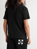 Off-White - Slim-Fit Logo-Print Cotton-Jersey T-Shirt - Black