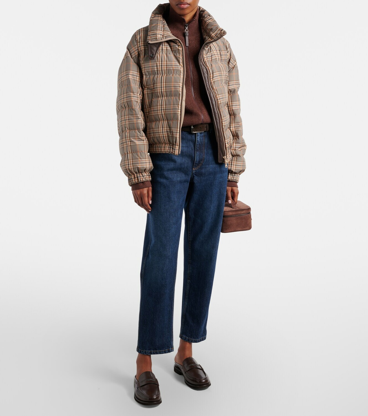 Brunello Cucinelli Cropped straight jeans