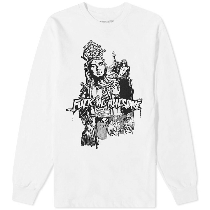 Photo: Fucking Awesome Men's Long Sleeve Movie Poster T-Shirt in White