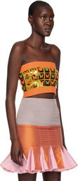 ANDREJ GRONAU SSENSE Exclusive Orange & Green Tank Top