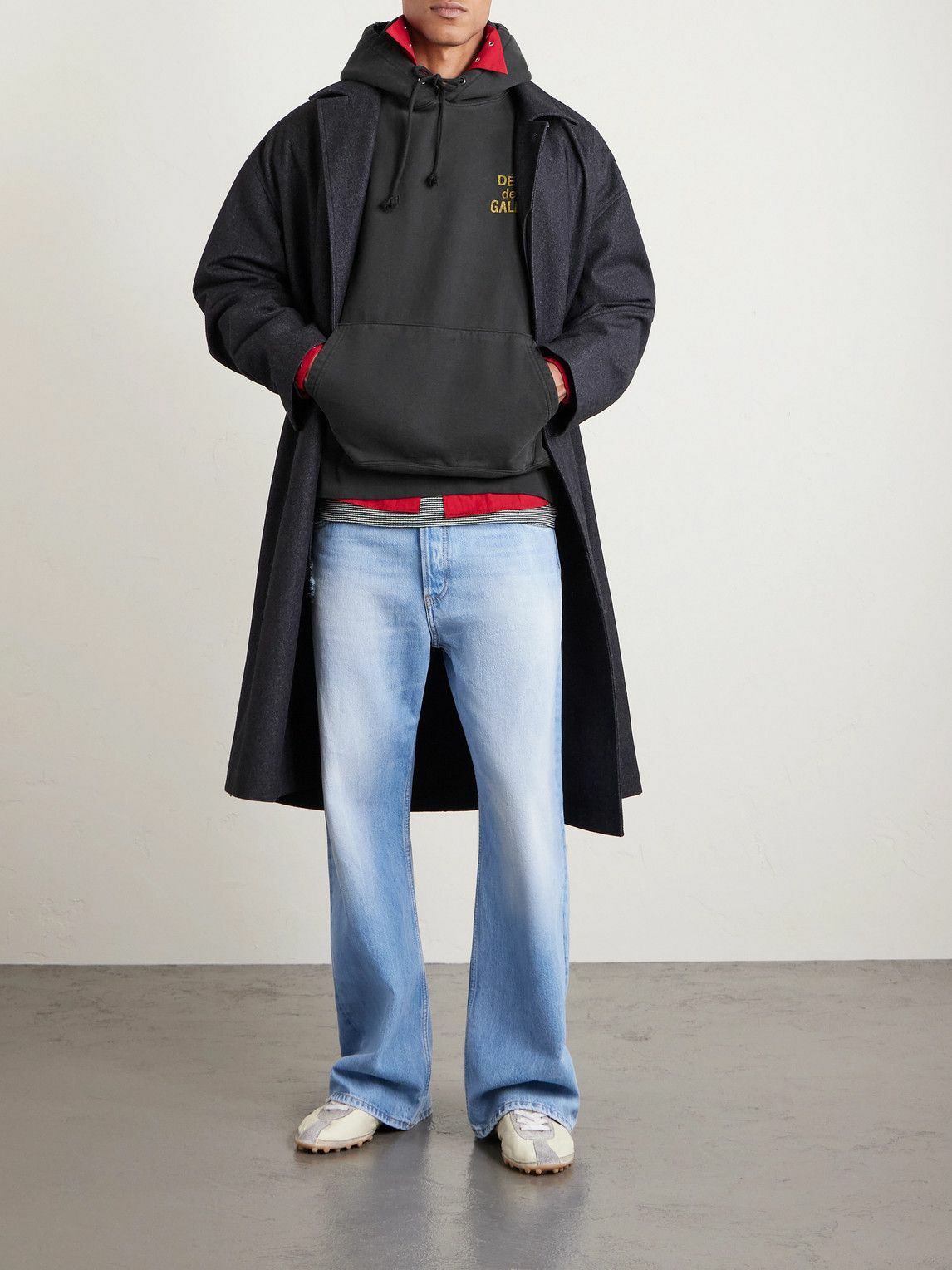 Gallery Dept. - Logo-Print Cotton-Jersey Hoodie - Black