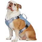 Marine Serre SSENSE Exclusive Blue Upcycled Denim Dog Harness