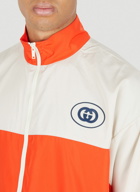 Colour Block Track Jacket in Orange