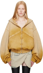 The Attico Yellow Faded Hoodie