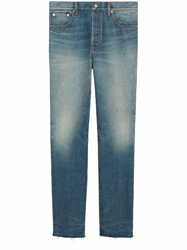 Photo: GUCCI - Denim Trousers With Label