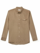 Richard James - Button-Down Collar Cotton-Corduroy Shirt - Brown
