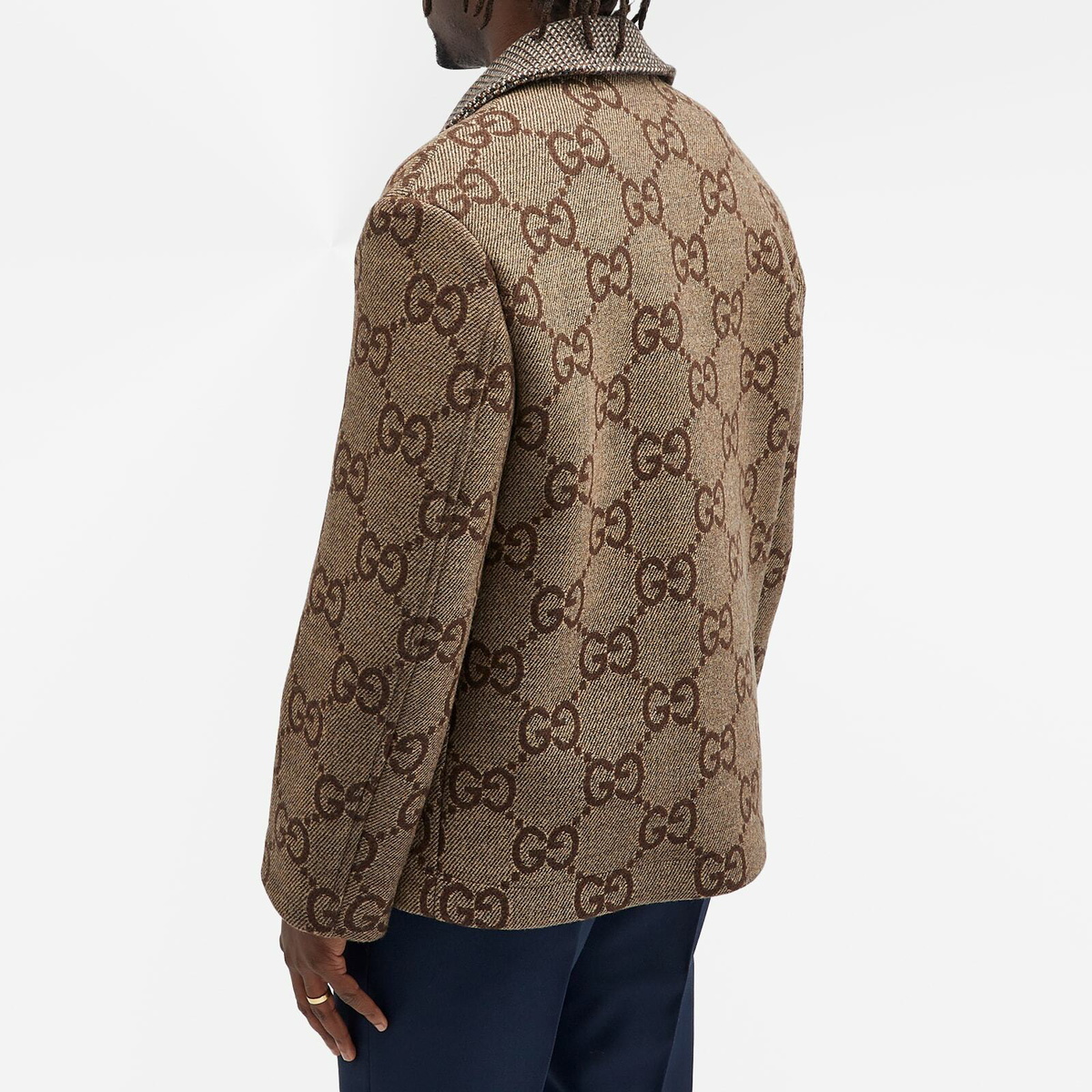 Gucci Men's Jumbo GG Chore Jacket in Brown Gucci