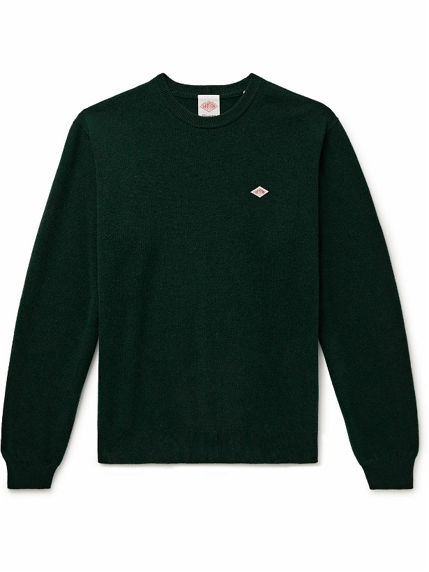Photo: Danton - Logo-Appliquéd Wool Sweater - Green