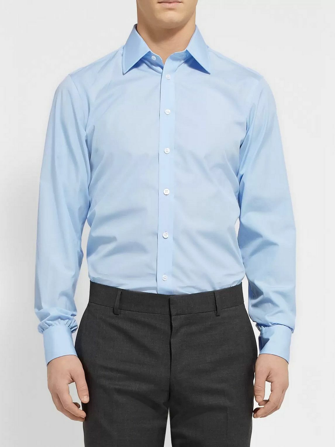 Turnbull & Asser - Blue Cotton Shirt - Blue