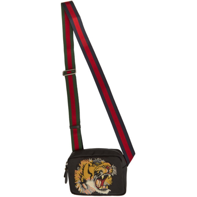 Photo: Gucci Black Tiger Messenger Bag