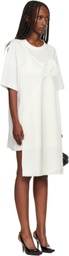 VAQUERA Off-White Slip T-shirt Minidress