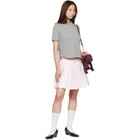 Thom Browne Gray Pique Keyhole Polo