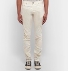 John Elliott - The Cast 2 Slim-Fit Tapered Distressed Stretch-Denim Jeans - Men - Off-white