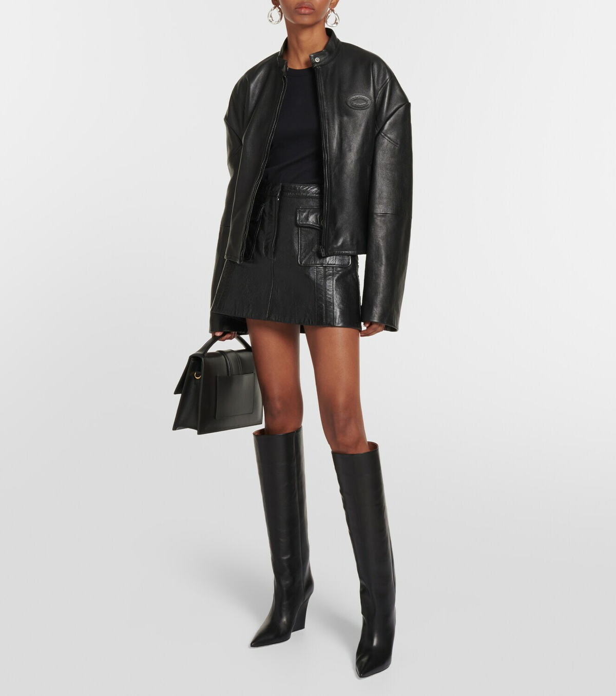 ロングブーツ PARIS TEXAS FW22 WANDA BOOT (PX844_XVN01BLACK) Paris Texas - Wanda leather knee-high boots Paris Texas