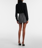 Wardrobe.NYC Wool miniskirt